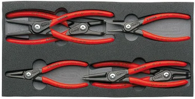 Knipex 00 20 01 V02 CIRCLIP "SNAP-RING" PLIERS SET IN FOAM TRAY