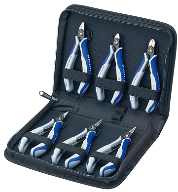 002016P4k__69925__15195.1562185964.380.500.gif 00 20 16 P Knipex 6-PC. ELECTRONIC PLIERS SET