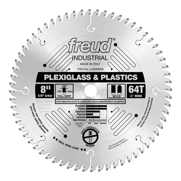 Freud LU94M008 8" Plastic Blade