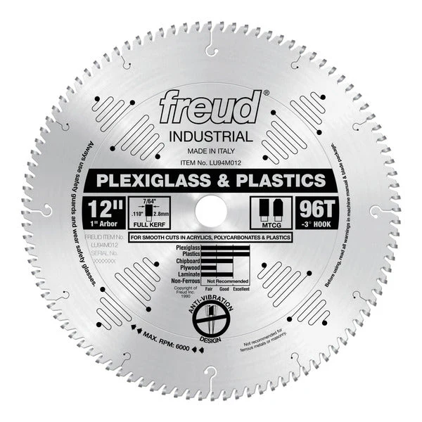 Freud LU94M012 12" Plastic Blade