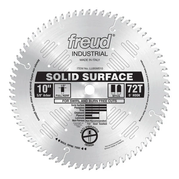 Freud LU95M010 10" Solid Surface Blade