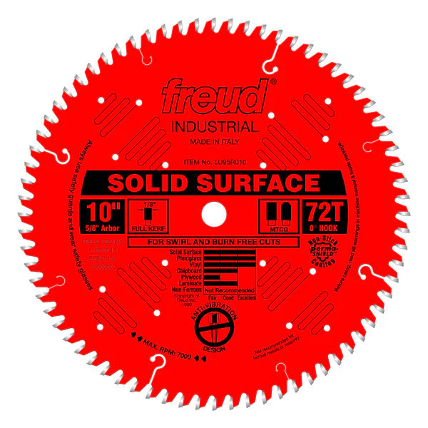 Freud LU95R010 10" Solid Surface Blade