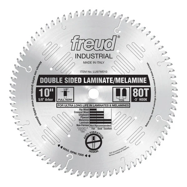 Freud LU97M010 10" Double Sided Laminate/Melamine Blade