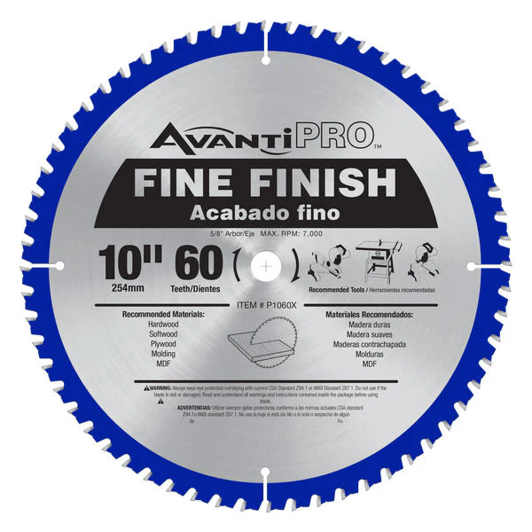 AvantiPRO P1060X Avanti Pro 10" X 60T Fine Finish