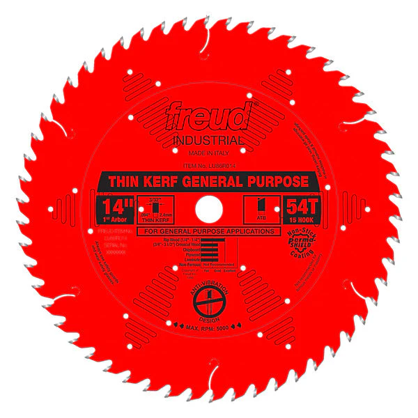 Freud LU86R014 14" Thin Kerf General Purpose Blade