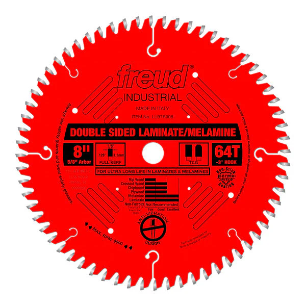 Freud LU97R008 8" Double Sided Laminate/Melamine Blade