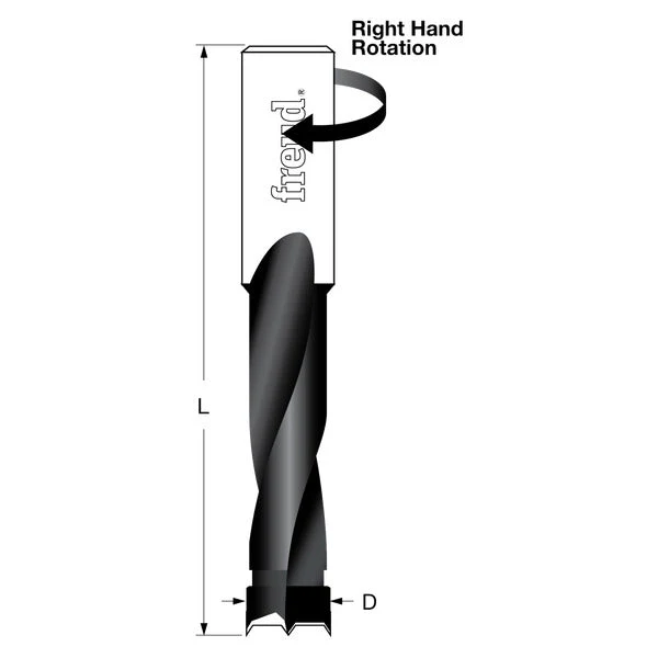 Freud BP51070R 5.1 mm (Dia.) Brad Point Bit