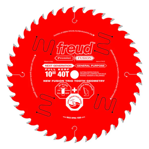 Freud P410 10" Next Generation Premier Fusion General Purpose Blade