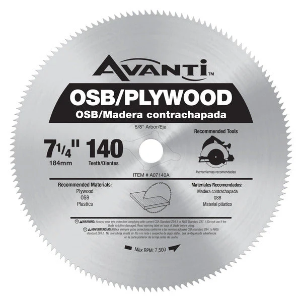 Avanti A07140A Avanti 7-1/4" X 140t Plywood