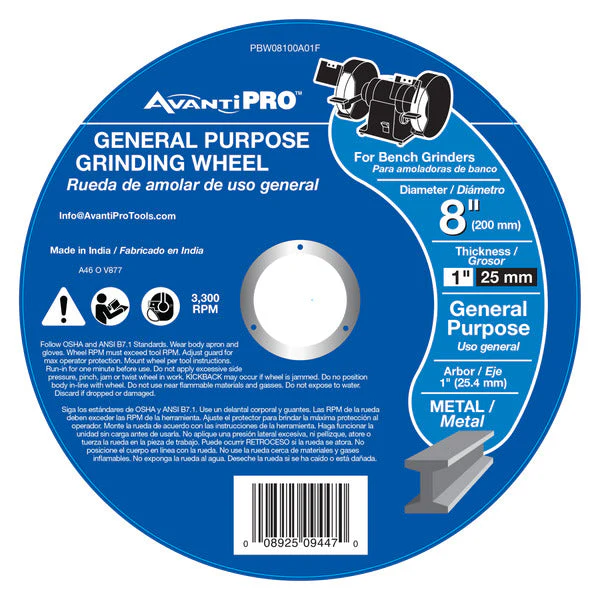 AvantiPRO PBW080100A01F AvantiPro 8x1x1in Ao Bench Grndg