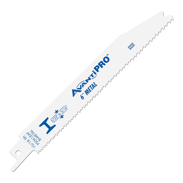 AvantiPRO PS0618AF10 AvantiPro 6" 10/18 TPI BM Recip Blade (10-Pack)