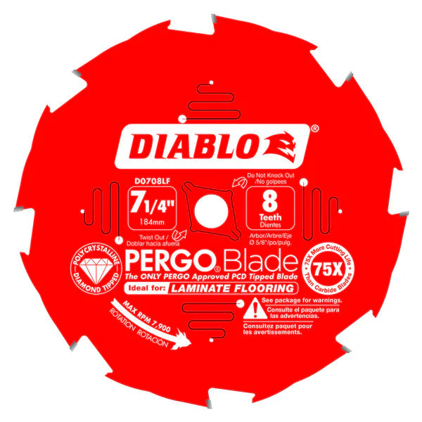 008925127390_a53b1698-1a83-4191-9b53-5ce59ce1ca08_1200x1200.webp Diablo D0708LF 7-1/4" x 8-Teeth PERGOBlade Saw Blade for Laminate and Wood Flooring
