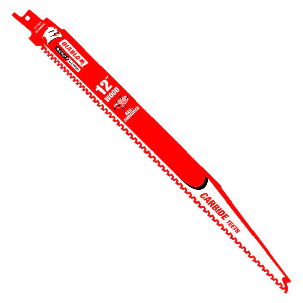 008925137122_4859dd65-07d2-41c8-8e5c-e41fc955a880_1200x1200.webp Diablo DS1206CWS10 12" 5/7TPI Demo Demon™ Carbide Teeth Reciprocating Saw Blades for Nail-Embedded Wood (10-Pack)