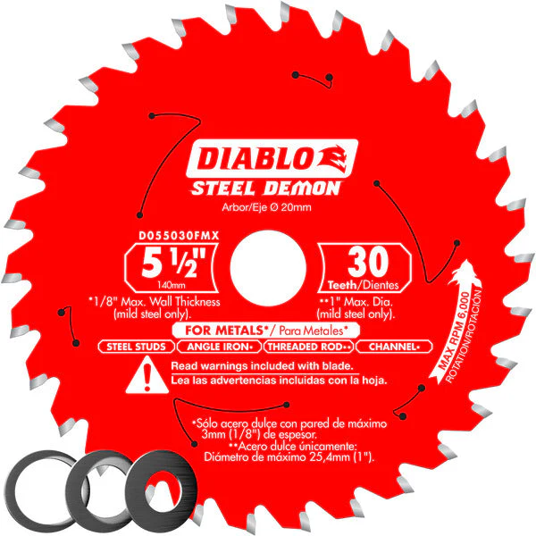 008925143628_28096dd9-3b49-4161-bbd6-56020676df41_1200x1200.webp Diablo D055030FMX 5?1/2" x 30-Teeth Steel Demon™ Saw Blade for Medium Metal