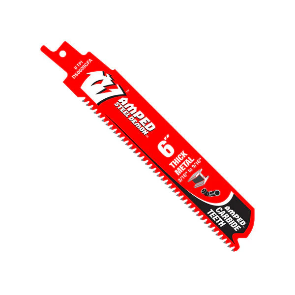 Diablo DS0608CFA 6" 8TPI AMPED™ Steel Demon™ Carbide Teeth Reciprocating Saw Blade for Thick Metal
