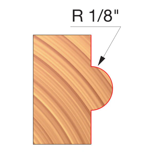 Freud UP120-IC 3-9/16" x 21/32" x 1-1/4" Concave Radius Cutters