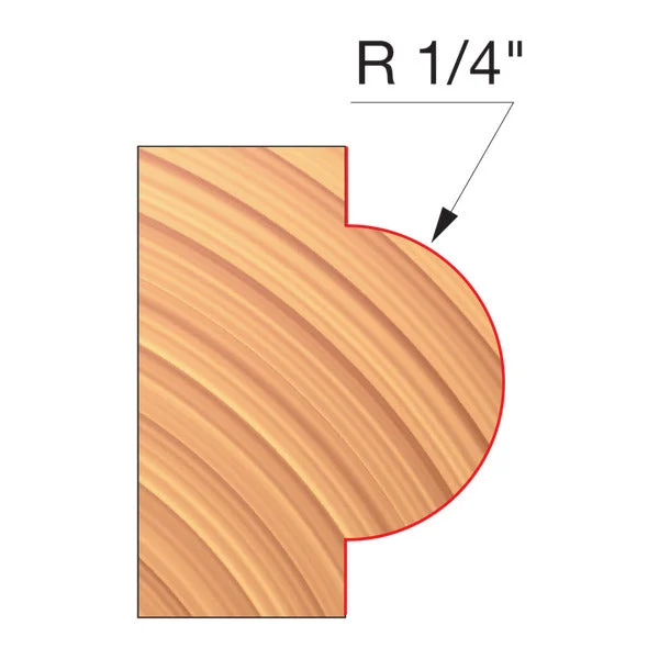 Freud UP122-IC 3-9/16" x 31/32" x 1-1/4" Concave Radius Cutters