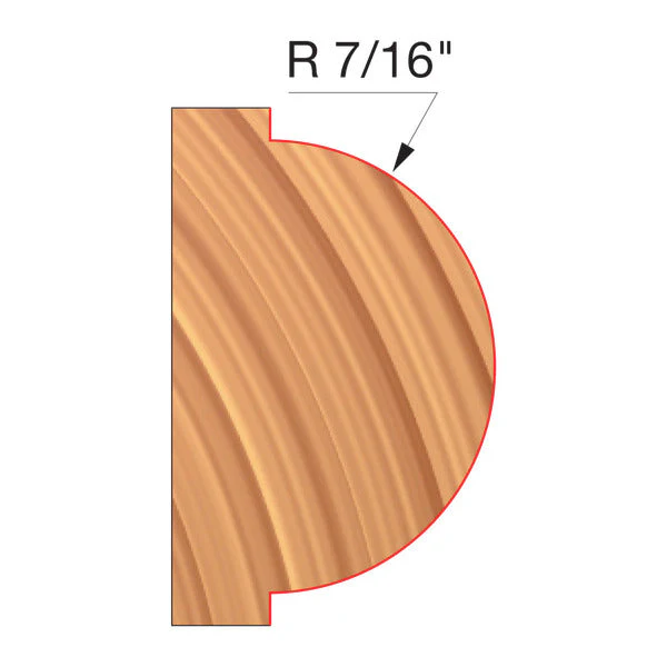 Freud UP125-IC 3-5/8" x 1-13/32" x 1-1/4" Concave Radius Cutters