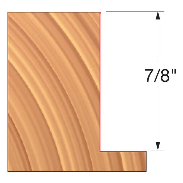 Freud UP145-IC 3-9/16" x 7/8" x 1-1/4" Straight Edge Cutter