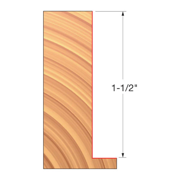Freud UP148-IC 3-9/16" x 1-1/2" x 1-1/4" Straight Edge Cutter