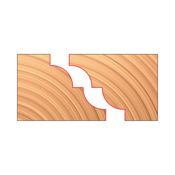 Freud UP282-IC 3-15/16" x 1-3/32" x 1-1/4" Matched Reverse Detail Cutters