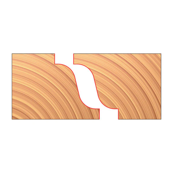 Freud UP283-IC 3-15/16" x 63/64" x 1-1/4" Matched Reverse Detail Cutters