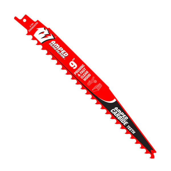 Diablo DS0903CPA 9" 3TPI AMPED™ Demo Demon™ Carbide Teeth Reciprocating Saw Blade for Pruning and Clean Wood