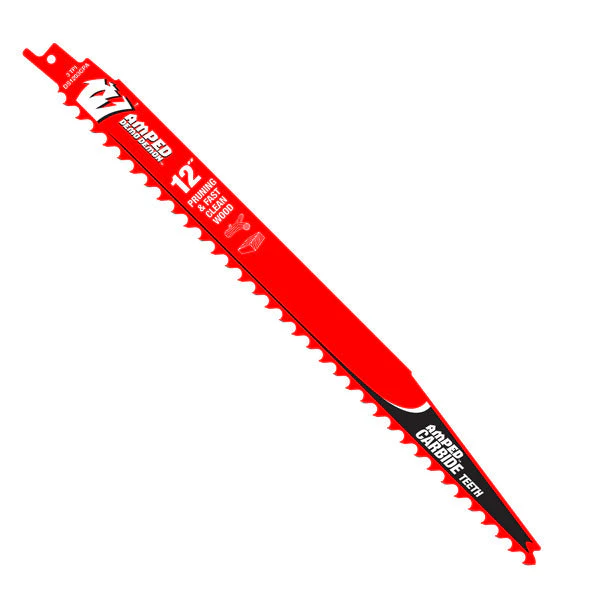 Diablo DS1203CPA3 12" 3TPI AMPED™ Demo Demon™ Carbide Teeth Reciprocating Saw Blade for Pruning and Clean Wood