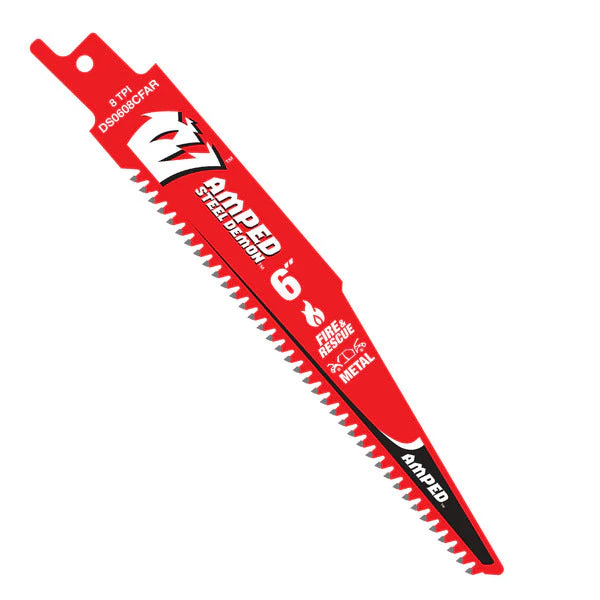 008925174813_779daa7f-bfc7-4fa3-b9ce-d52217a05eec_1200x1200.webp Diablo DS0608CFAR10 6" 8 TPI AMPED™ Steel Demon™ Carbide Teeth Reciprocating Saw Blade for Fire & Rescue (10-Pack)