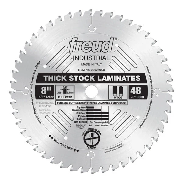 Freud LU92M008 8" Thick-Stock Laminate Blade