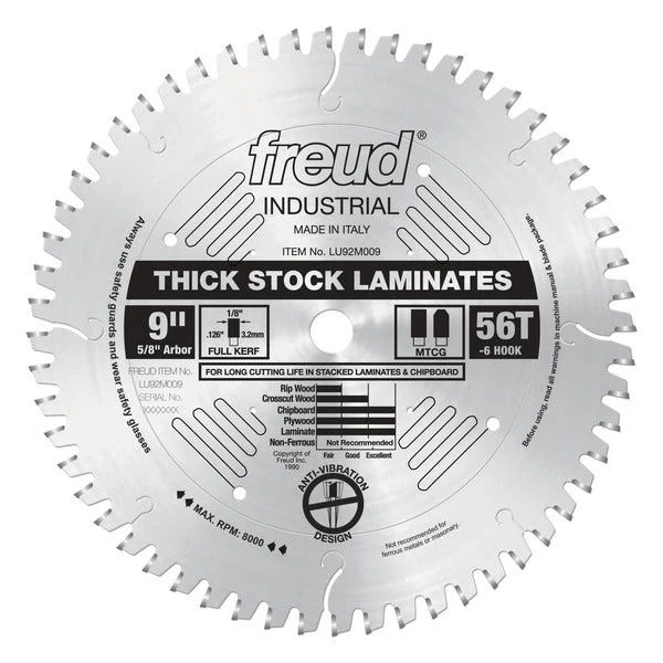 Freud LU92M009 9" Thick-Stock Laminate Blade