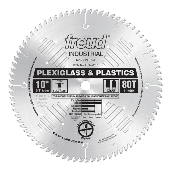 Freud LU94M010 10" Plastic Blade