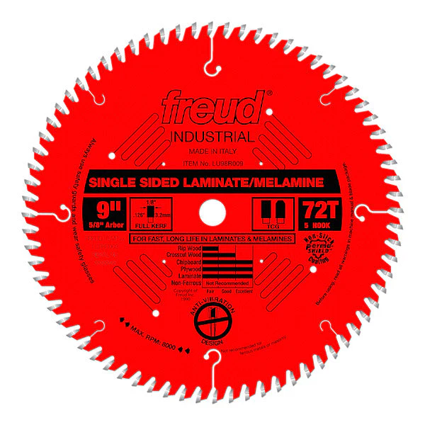 Freud LU98R009 9" Single Sided Laminate/Melamine Blade