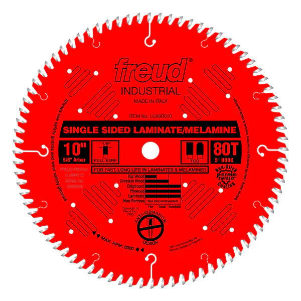 Freud LU98R010 10" Single Sided Laminate/Melamine Blade