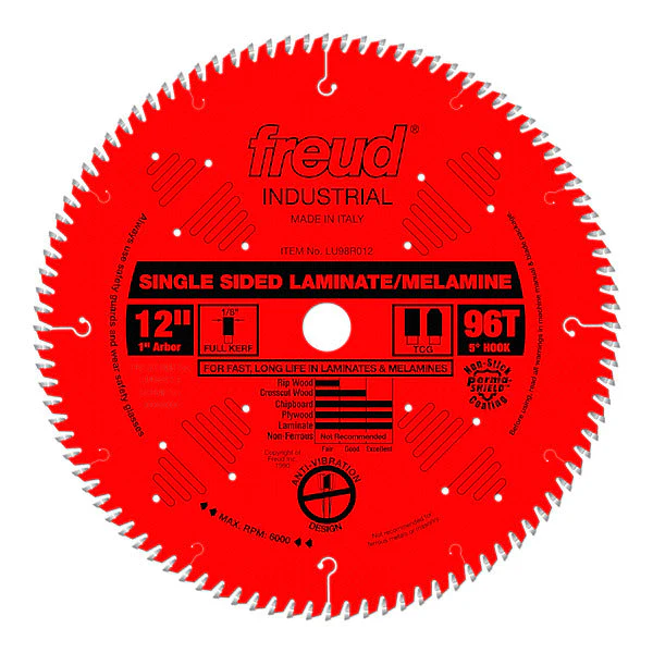 Freud LU98R012 12" Single Sided Laminate/Melamine Blade