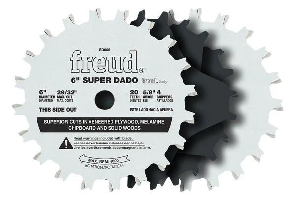 Freud SD506 6" Super Dado Sets