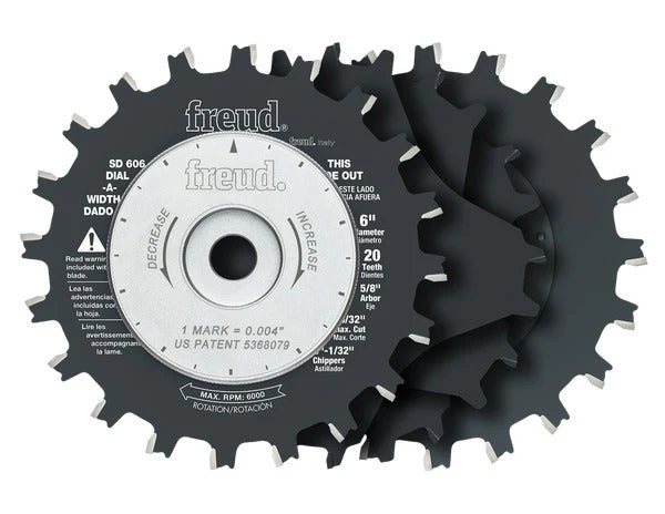 Freud SD606 6" Dial-A-Width Stacked Dado Sets
