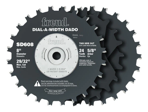 Freud SD608 8" Dial-A-Width Stacked Dado Sets