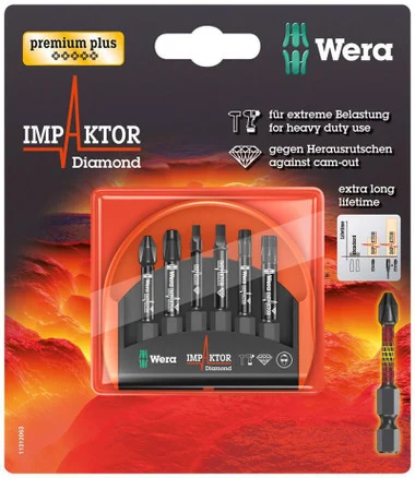05073891002 WERA IMPAKTOR 6 piece Mini Check (PH 2/3, SQ 2/3, TX 25/30)