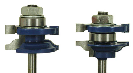 RAIL & STILE 2pc ROUTER BITS WITH 1/4" SHANK