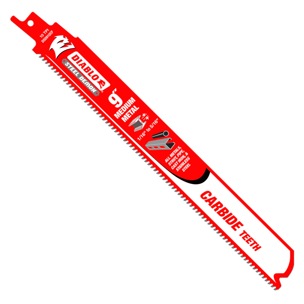 15fa4fc76aa51f394f70cbf43605a7c04cc3f43a-large_1200x1200.webp Diablo 9" x 10-TPI Steel Demon Carbide Teeth Reciprocating Saw Blades for Medium Metal - 3/Pack