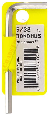 16202Bondhus .050 BriteGuard Plated Hex L-wrench - Short Pack of 10