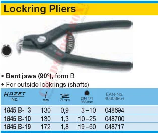 HAZET 1845B-19 LOCKRING PLIERS