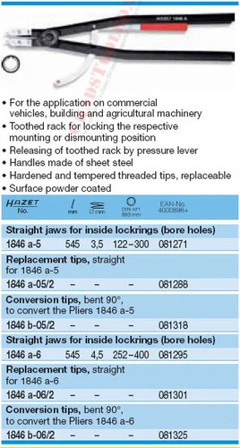 HAZET 1846B-05/2 SPARE TIP