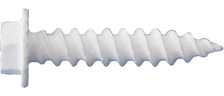 18dd6751af0b140f160d7a2b2b5e379418e7a92c-large_8c3c251d-d6b6-49c6-98bc-93fc30939022_1469x630.webp Daggerz 10" x 3" Hex Washer Head White Metal Screws with Serrations Sheet - 1500 Qty