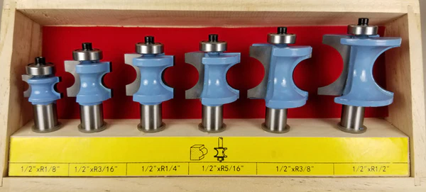 WL 2013 BULLNOSE 6pc ROUTER BIT SET