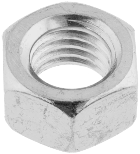 Brighton Best 1" x 8mm Coarse Thread Grade 5 Zinc Hex Nut - 100 Qty