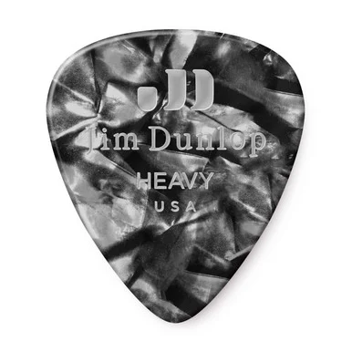 CELLULOID BLACK PEARLOID PICK HEAVY