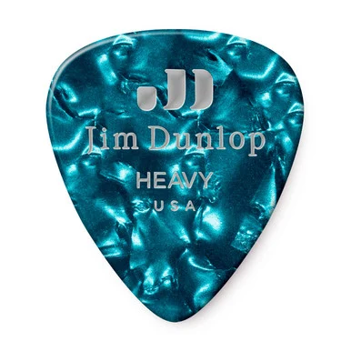 CELLULOID TURQUOISE PEARLOID PICK HEAVY