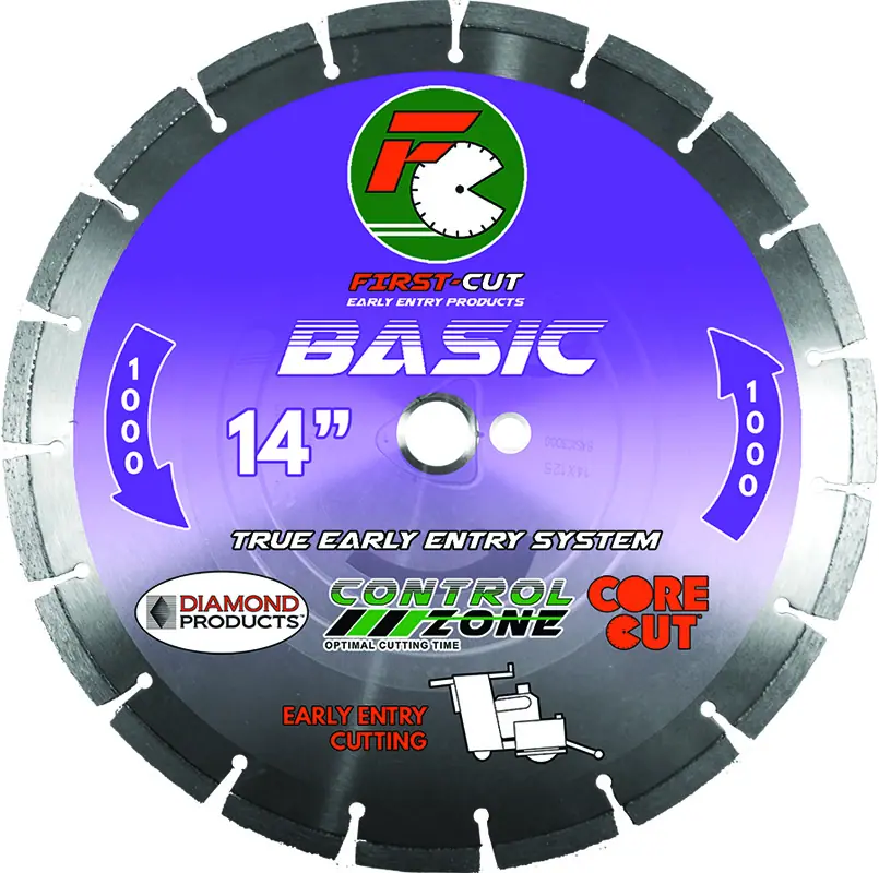 Diamond Products 6" x .095" x 1" Expert First-Cut Early Entry Blade with Triangle Knockout